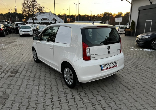 Skoda Citigo cena 21900 przebieg: 158756, rok produkcji 2015 z Sokółka małe 121